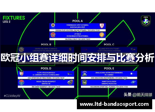 欧冠小组赛详细时间安排与比赛分析